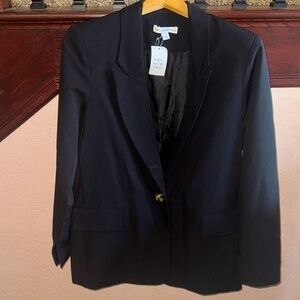 AND NOW THIS Women's Size Small Black Blazer Suit Jacket Business Casual Career
